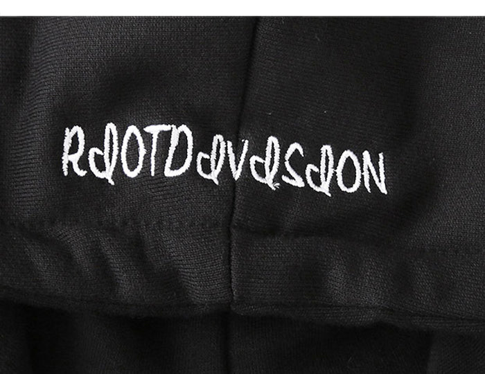 Hip Hop Darkwear Mask Print Loose Hoodies Men Streetwear Techwear Pullover Hoodie Sweatshirt Tops Streetwear