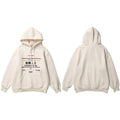 Hip Hop Hoodie Streetwear Boring Person Kanji Japanese Harajuku Hoodie Sweatshirt Fleece Winter Pullover Cotton
